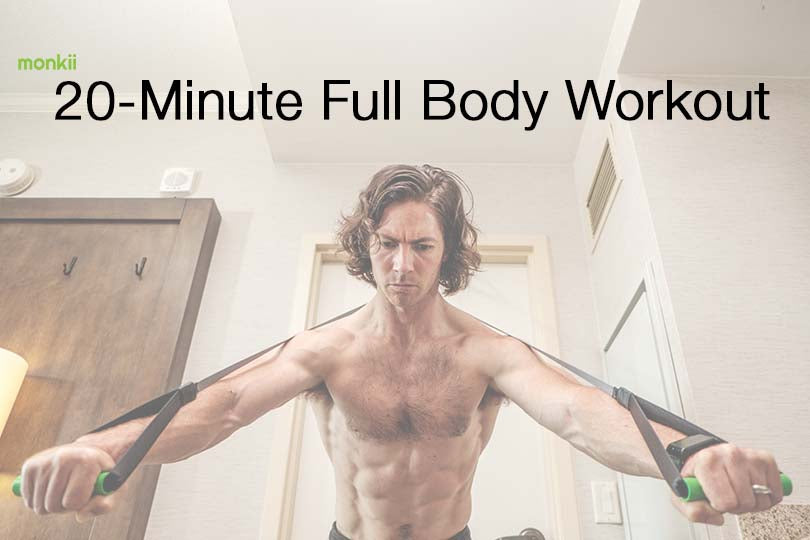 20-Minute Full-Body monkii Workout (Cardio, Legs, Chest, Back)