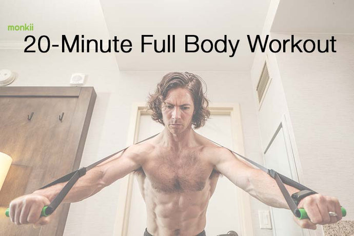20-Minute Full-Body monkii Workout (Cardio, Legs, Chest, Back)
